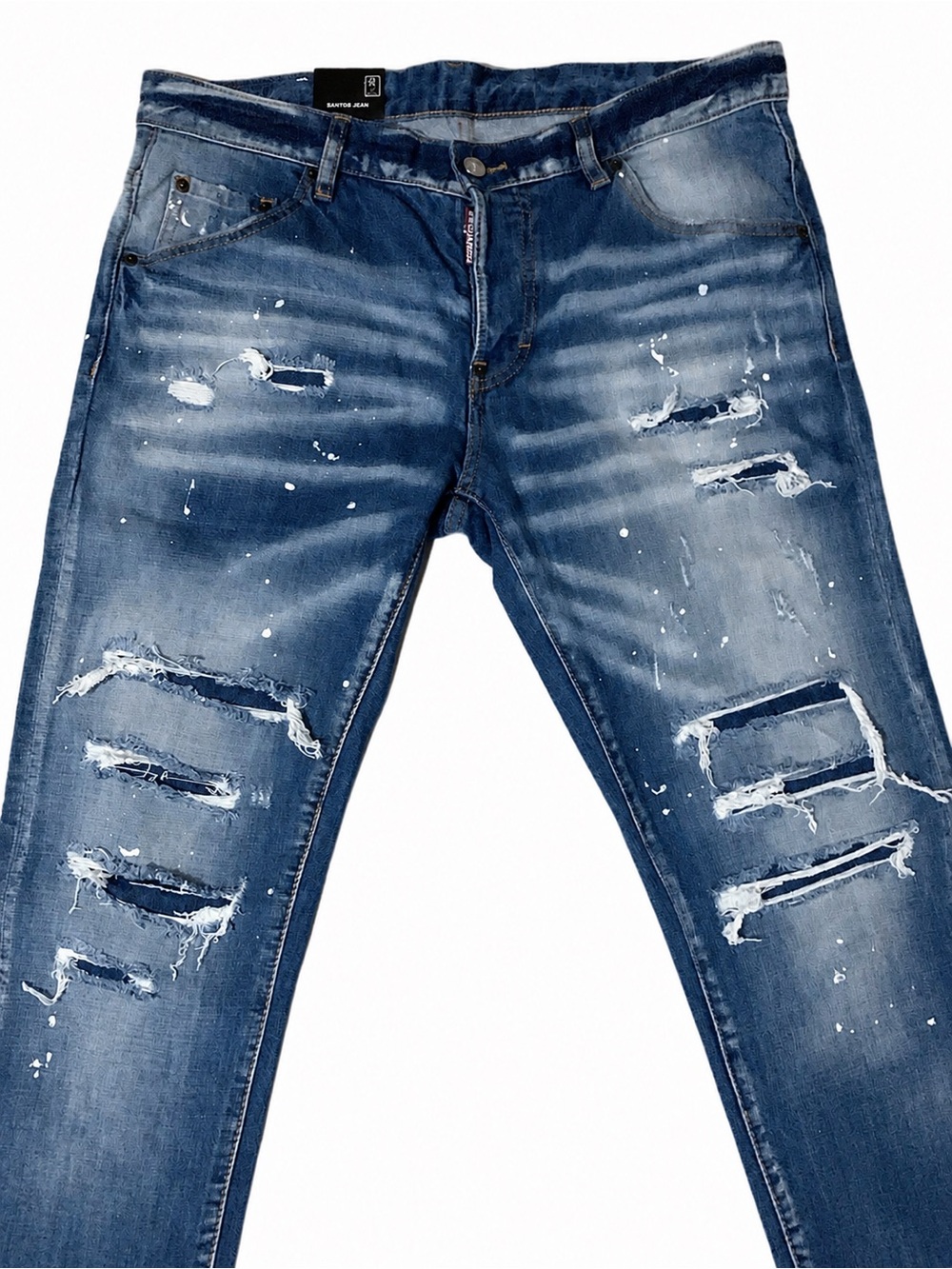 DSQUARED2 Women's Distressed Blue Skinny Jeans NWT - Picture 2 of 7